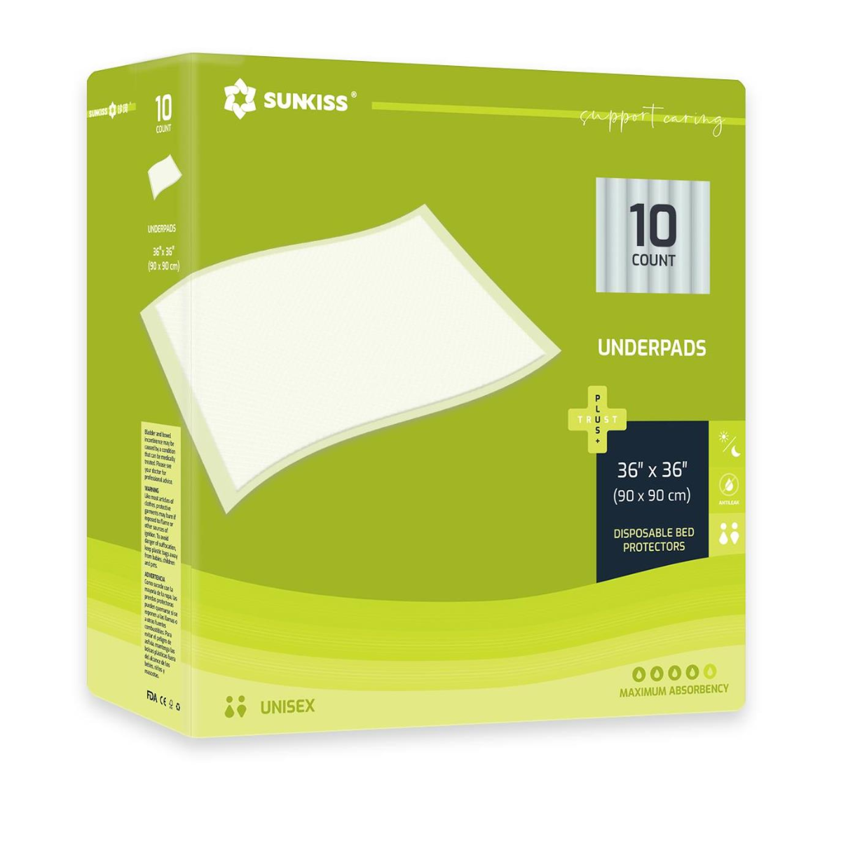 סדיניות חד פעמיות סאן קיס 90X90