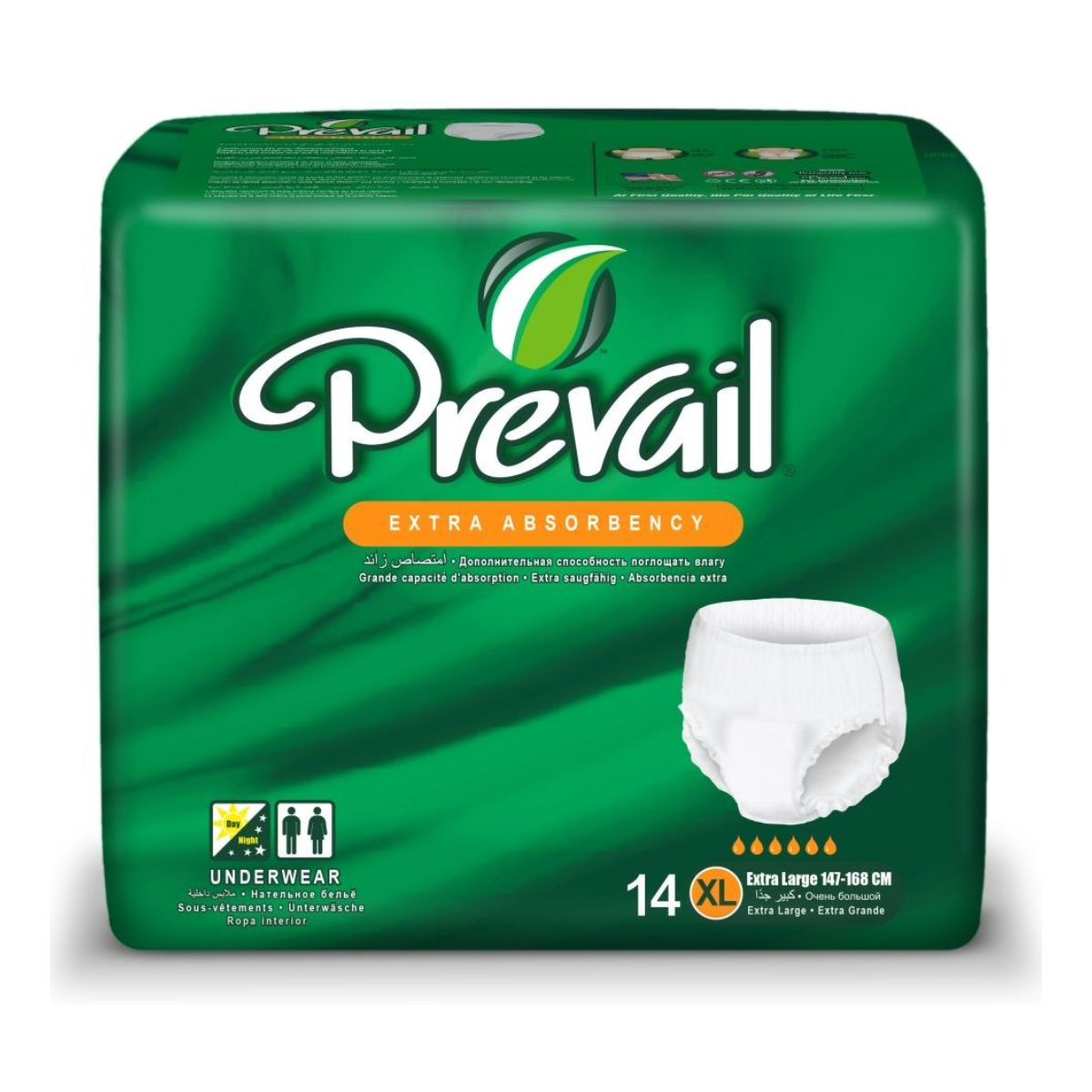 תחתונים סופגים Prevail לגבר לאישה - מידה XL